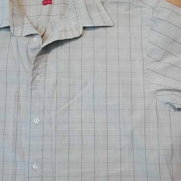 Arrow mens plaid short sleeve button up large - Picture 5 of 9